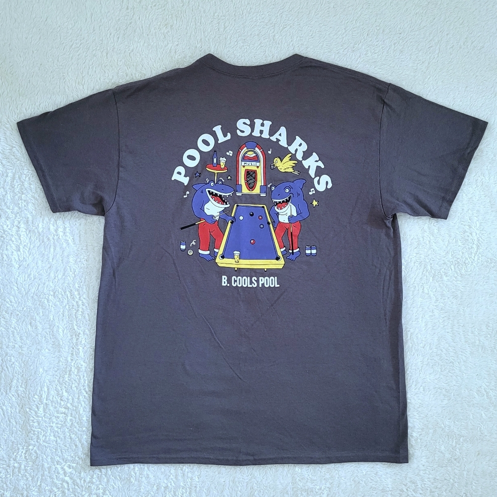 Barney Cools😎 "Pool🎱 Sharks🦈" Graphic Tee👕 - NWOT